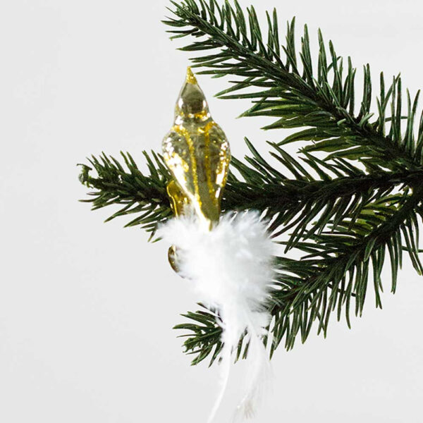 Glasfugl guld- Mini