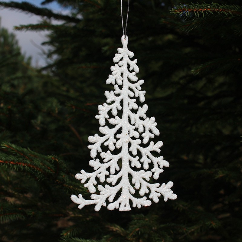Juletræ i hvid
