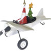 Julemand i hvid flyvermaskine