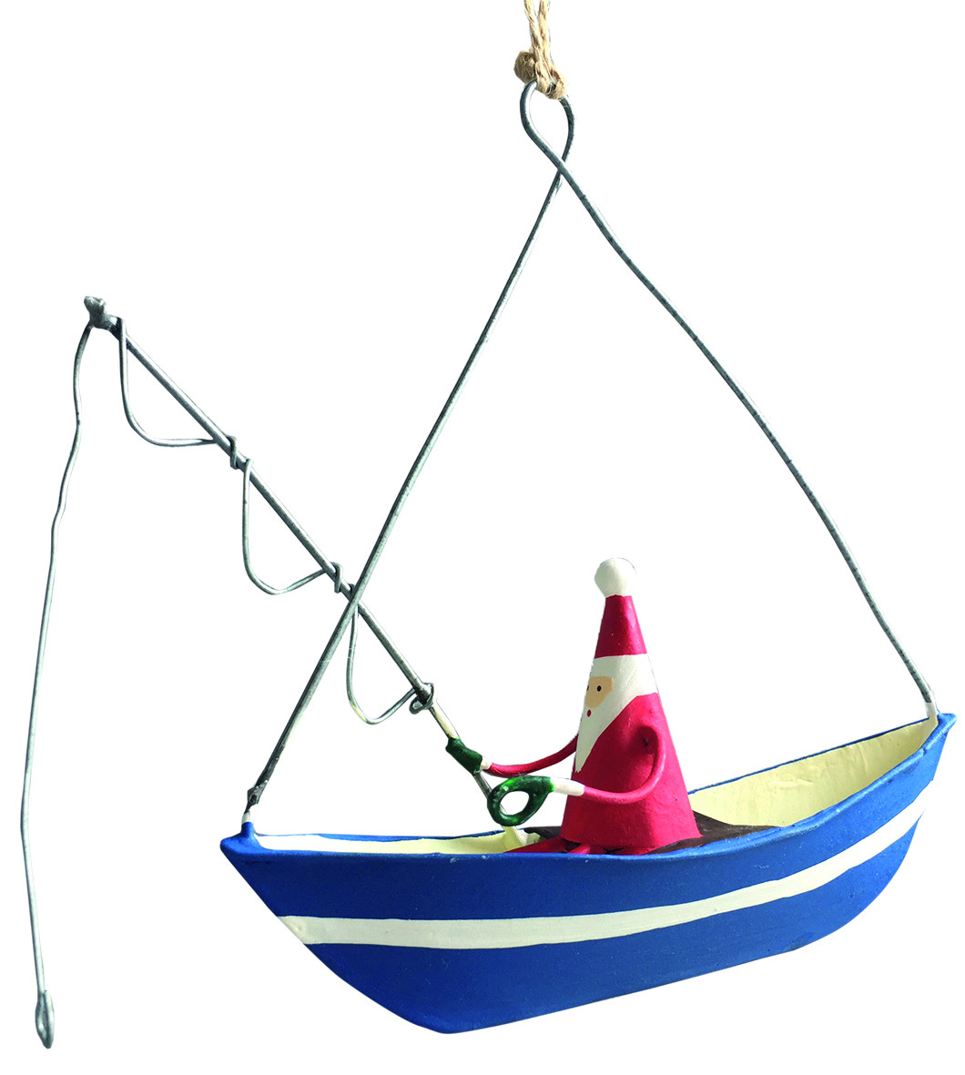 Julemand i blå båd