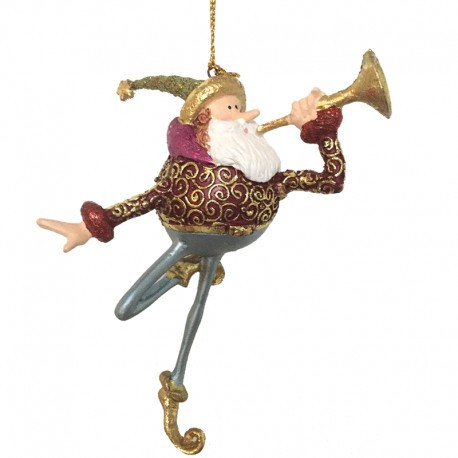 Julemand med trompet
