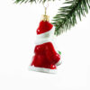 Glaskugle- Julemand med lille juletræ