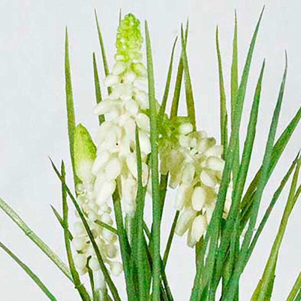 Muscari- Perlehyacint- Kunstig- Hvid