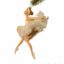 Ballerina- Hvid- Arme bagud- Blond