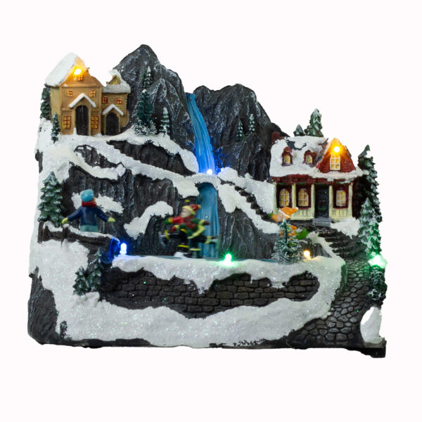 Juleby- Landskab- Stor skøjtebane