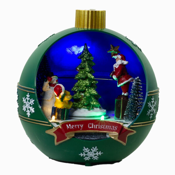 Juleby-Julekugle- Landskab- Grøn