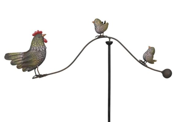 Vindspil- Høne og kyllinger